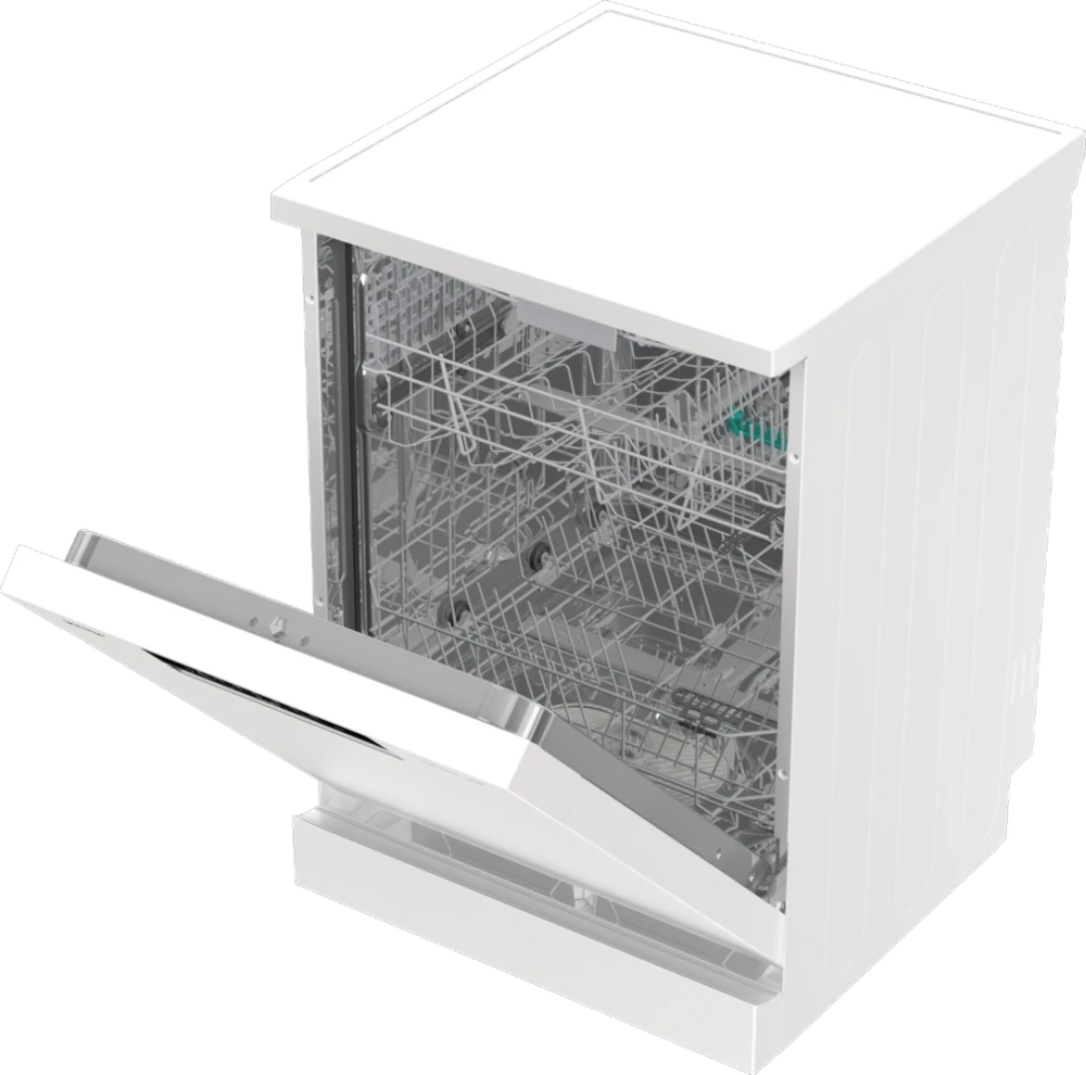 Indaplovė Gorenje GS643E90W | Pastatoma | Plotis 59.9 cm | 6 programos | E klasė| Ekranas | AquaStop funkcija | Balta