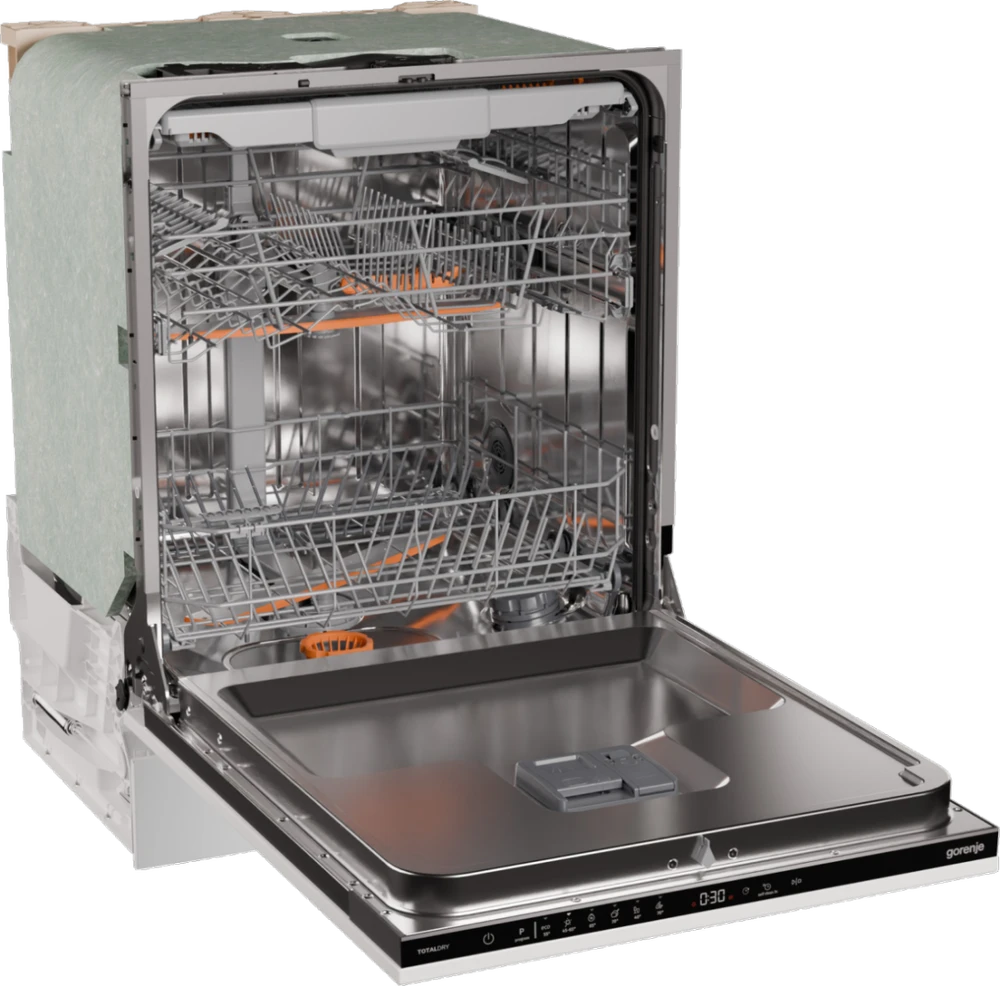 Gorenje Indaplovė | GV16D5 | Built-in | Plotis 59.8 cm | Number of place settings 16 | Number of programs 6 | Energy efficiency class D | Ekranas | AquaStop function