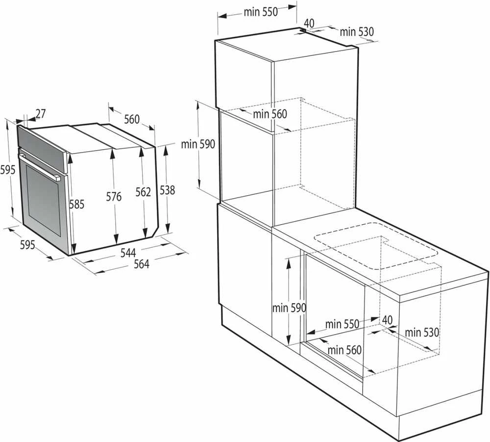 Orkaitė Oven GORENJE BOS67372CLB
