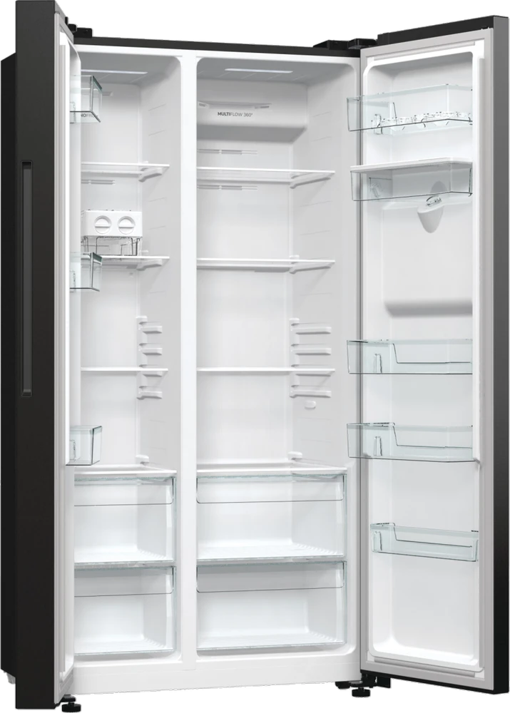 Gorenje NRR9185EABXLWD -Side By Side, musta