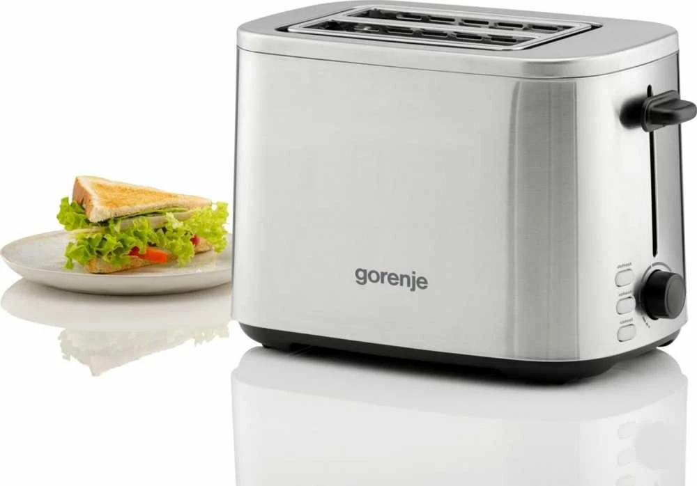 Skrudintuvas Gorenje Toaster | T800DS | Number of slots 2 | Housing material Nerūdijantis plienas