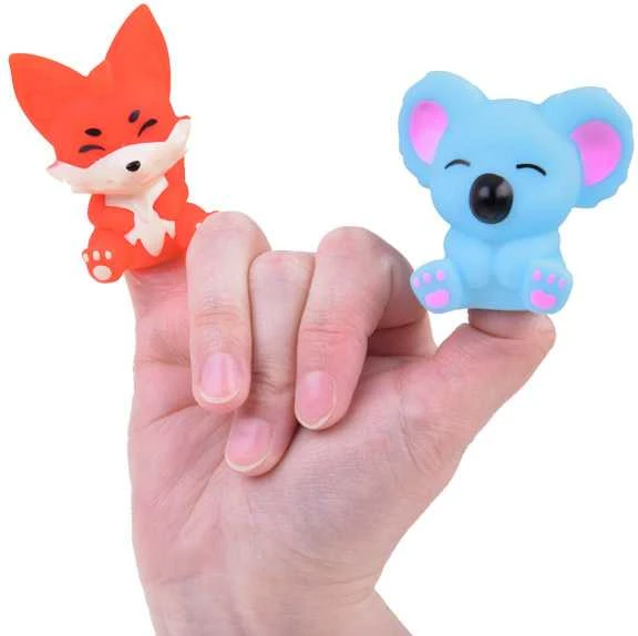 Jokomisiada Rubber finger puppets ZOO animals - set of 5 ZA5601 figures
