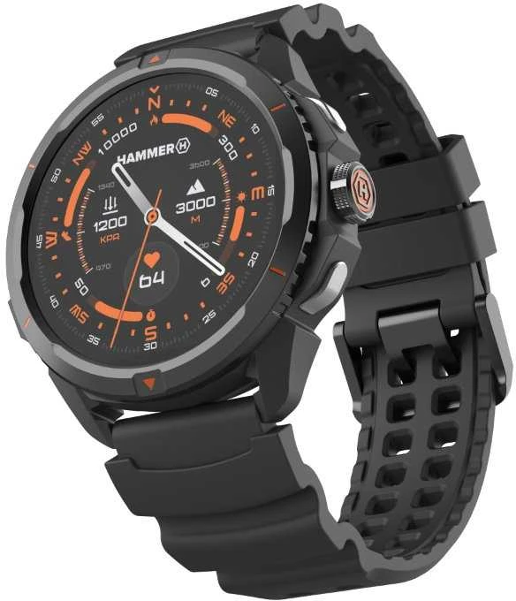 Išmanusis laikrodis „myPhone Hammer Watch 2“ juodas