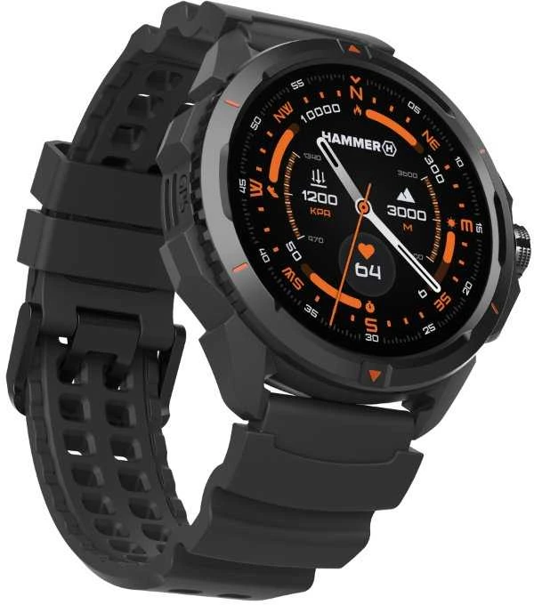 Išmanusis laikrodis „myPhone Hammer Watch 2“ juodas