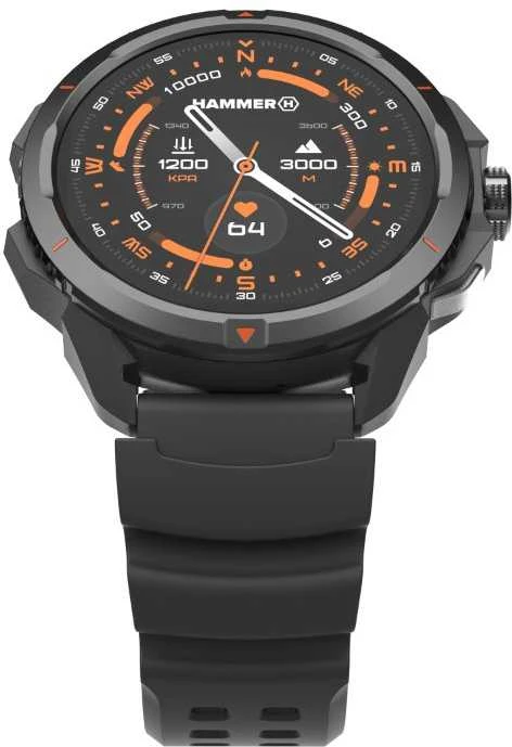 Išmanusis laikrodis „myPhone Hammer Watch 2“ juodas