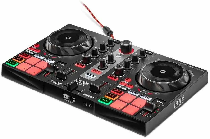 Hercules | DJ mokymosi rinkinys MK2 | Garsiakalbiai | USB jungtis