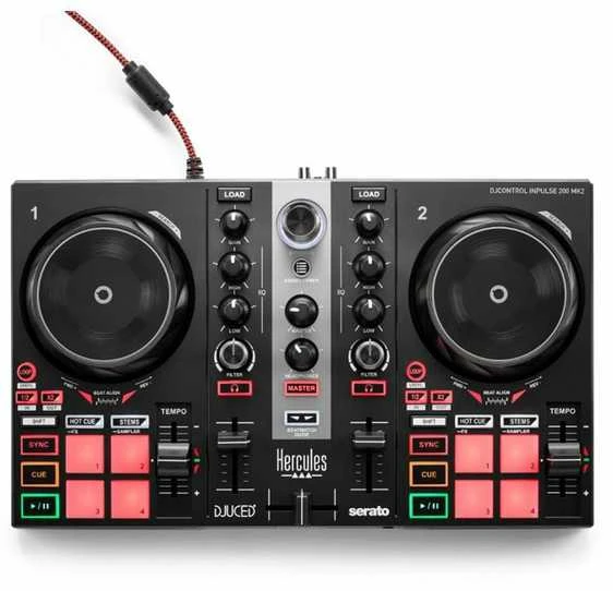 Hercules | DJ mokymosi rinkinys MK2 | Garsiakalbiai | USB jungtis