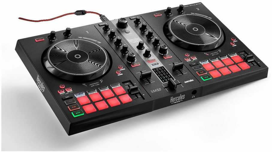 Hercules | DJ valdiklis | DJ reikmenų rinkinys | Garsiakalbiai | USB jungtis