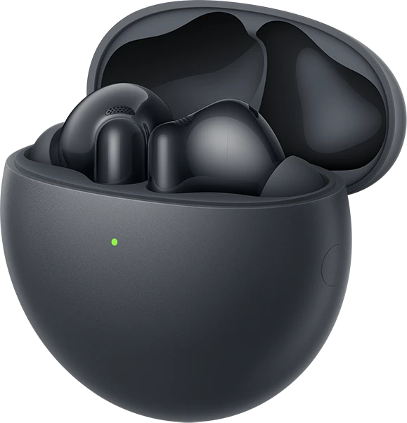 HUAWEI FreeBuds 7i atidarytas įkrovimo dėklas