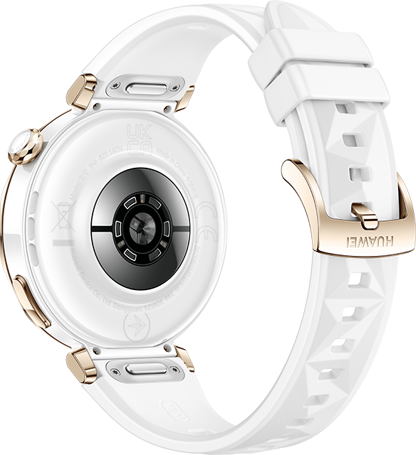 Išmanusis laikrodis Huawei Watch GT 5 Pro Active (42 mm), Sidabrinės spalvos korpusas su baltos spalvos dirželiu