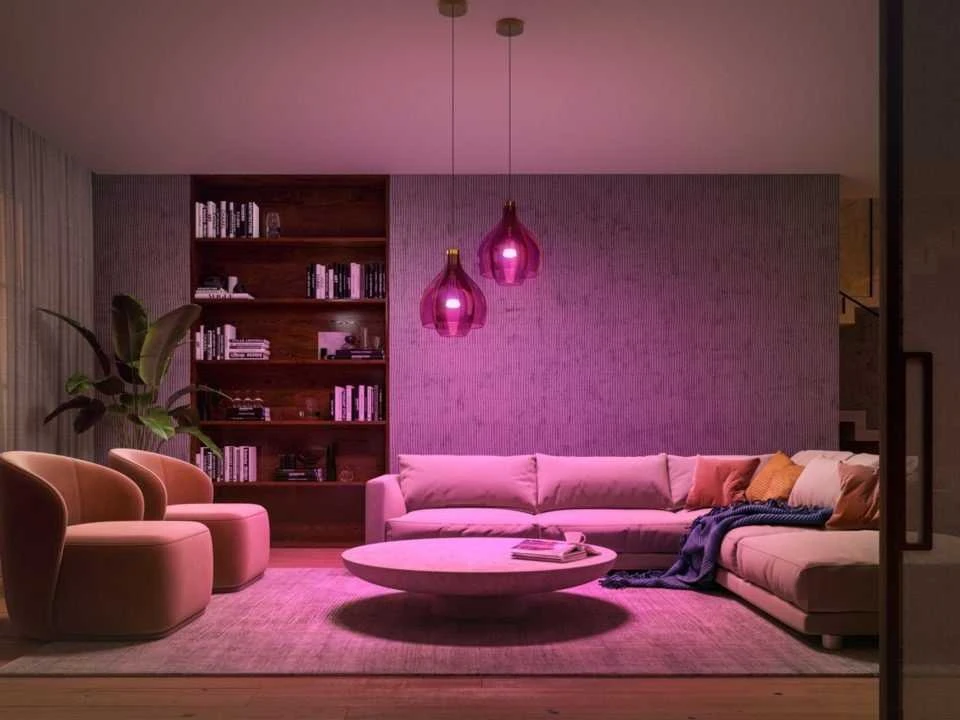 Philips Hue apšvietimo rinkinys: 3x E27 9W RGBW + jungiklis