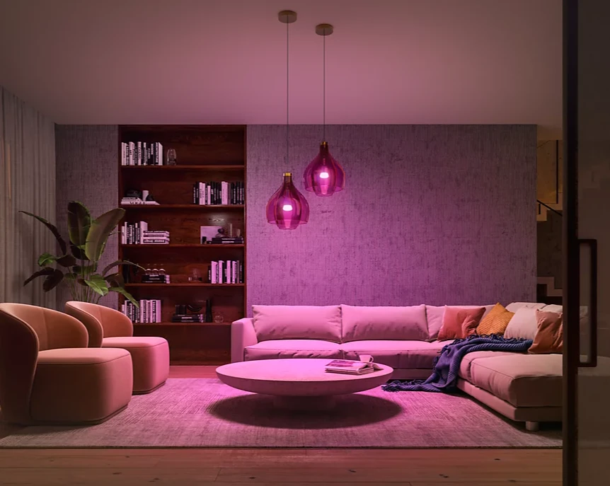 Philips Hue "White ambiance” pradžios rinkinys: 2 E27 išmaniosios lemputės (1100) + šviesos reguliatoriaus jungiklis