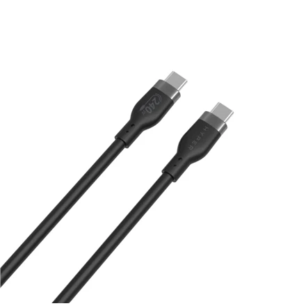 Hyper Hiper | 1M silikoninis 240W USB-C įkrovimo laidas | USB-C į USB-C