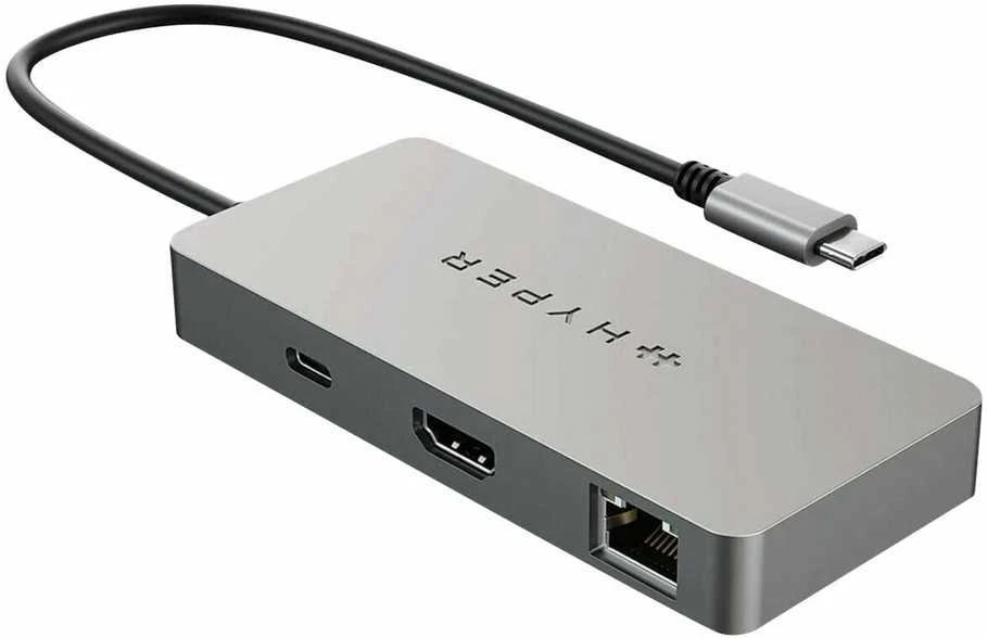 Hiper | „HyperDrive WWCB 5-in-1 Hub“ | Ethernet LAN (RJ-45) jungtys 1 | HDMI jungtys kiekis 1