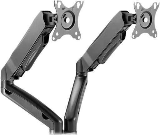 Laikiklis ICY BOX IB-MS304-T, Monitorius stovas su staliniu pagrindu, dviem ekranams, dydis iki 27'' | Raidsonic