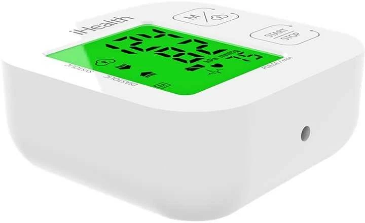 Kraujospūdžio matuoklis iHealth | Trasa | KN-550BT | Baltas/Mėlyna | Kraujospūdžio (sistolinio ir diastolinio) apskaičiavimas, Širdies susitraukimų dažnio skaičiavimas | 4 | Belaidis Bluetooth ryšys | Automatinis | Svoris 438 g