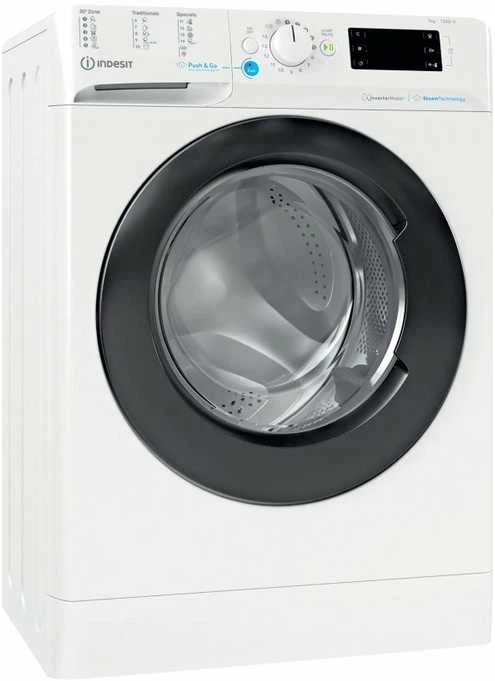 INDESIT | Skalbimo mašina | BWSE 71295X WBV EU | Energy efficiency class B | Front loading | Skalbimo talpa 7kg | 1200 RPM | Gylis 43.5 cm | Plotis 59.5 cm | Ekranas | Big Digit | Baltas