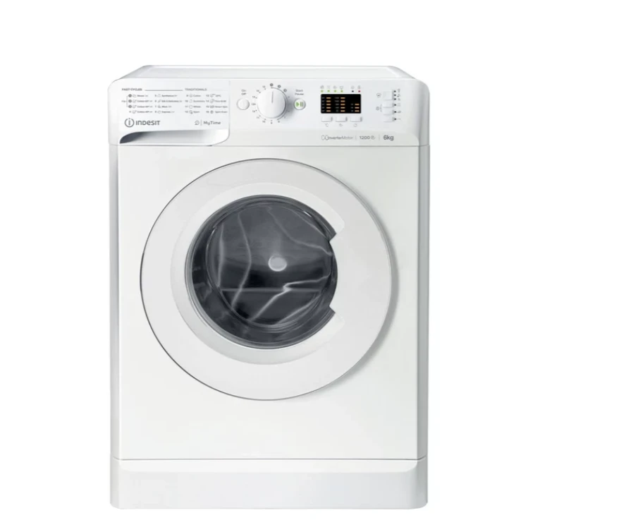 INDESIT | Skalbimo mašina | MTWSA 61294 W EE | Energy efficiency class C | Front loading | Skalbimo talpa 6kg | 1200 RPM | Gylis 42.5 cm | Plotis 59.5 cm | Ekranas | LED | Baltas