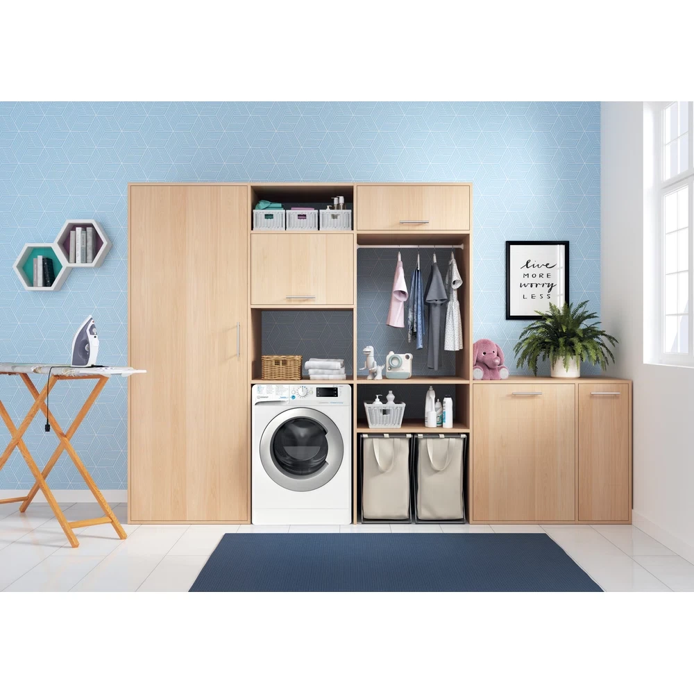 INDESIT Skalbimo mašina - Dryer BDE 86436 WSV EE, Energy class D, 8kg - 6kg, 1400rpm, Gylis 54 cm