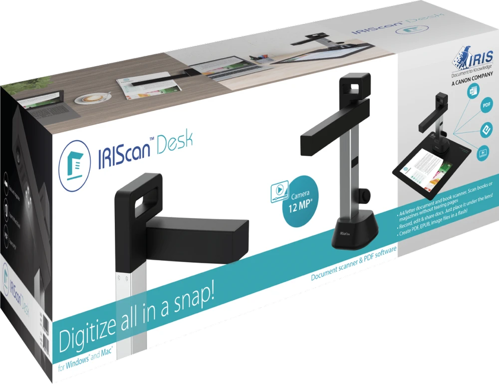 Skeneris IRIS | IRIScan | Desk 6 | Digital document camera