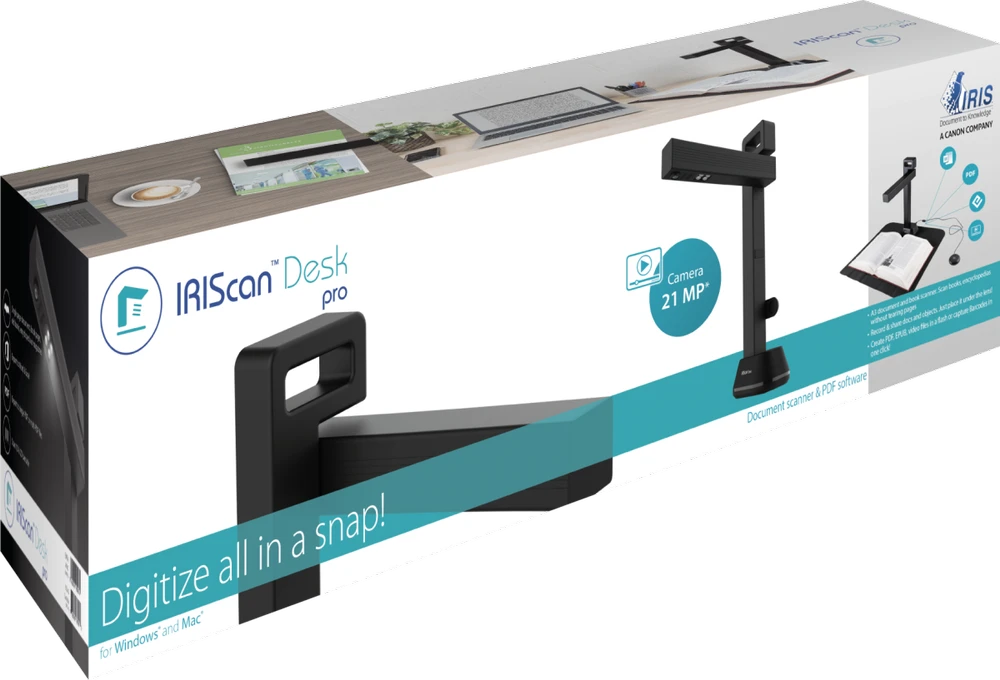 Skeneris IRIS | IRIScan | Desk 6 PRO | Digital document camera