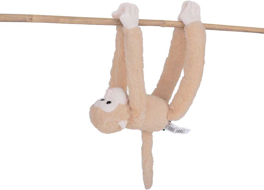 Beppe Raudonos spalvos kabantis talismanas beždžionė su lipduku 45cm ZA5656