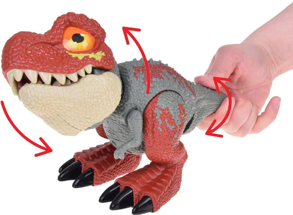 Jokomisiada Judinamas DINOZAURAS Tyrannosaurus Rex Garsas + Šviesa Raudonas ZA5589