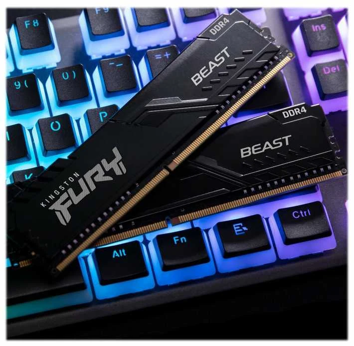 Vidinė atmintis (RAM) Kingston Fury Beast 16GB (2x8GB 3200MHz DDR4 CL16 DIMM)