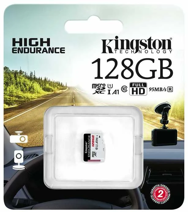 Atminties kortelė KINGSTON 128GB Micro SDXC Endurance 95R/45W C10 A1 UHS-I kortelė