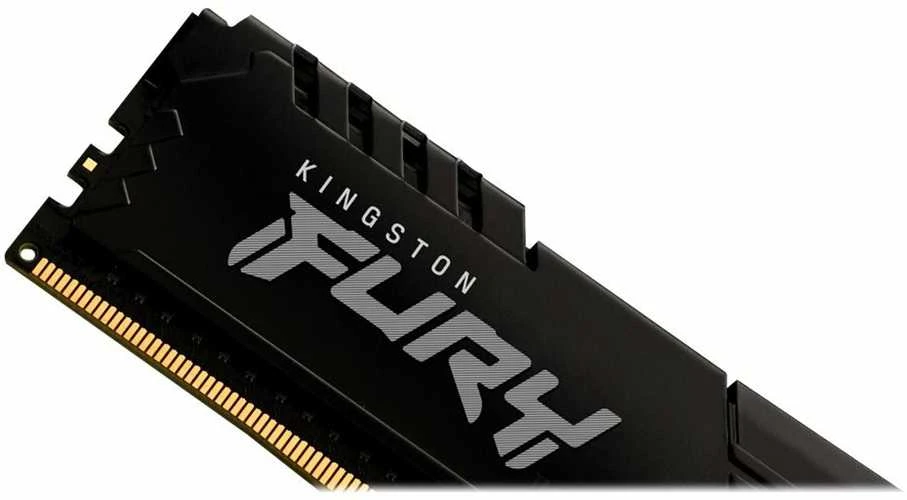 RAM KINGSTON 128GB 3200MHz DDR4 CL16 DIMM rinkinys iš 4 FURY Beast Juodas