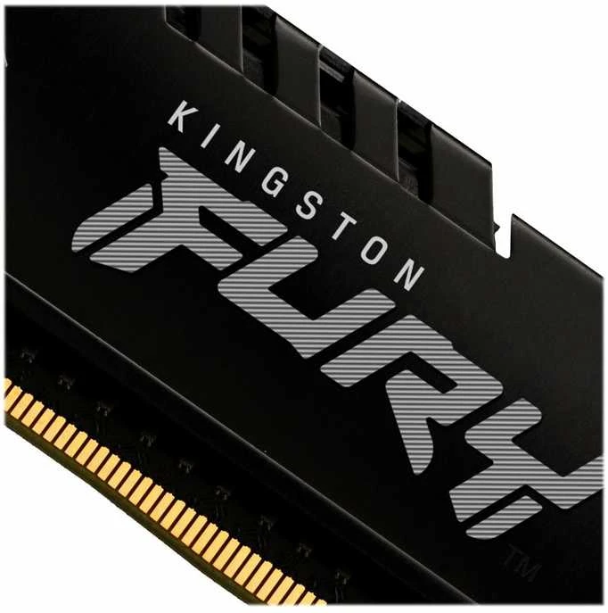 RAM KINGSTON 128GB 3200MHz DDR4 CL16 DIMM rinkinys iš 4 FURY Beast Juodas