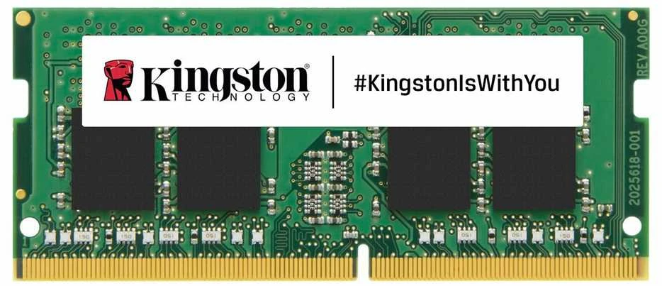 Nešiojamo kompiuterio atmintis Kingston Technology ValueRAM KVR32S22S8/8 atminties modulis 8 GB 1 x 8 GB DDR4 3200 MHz