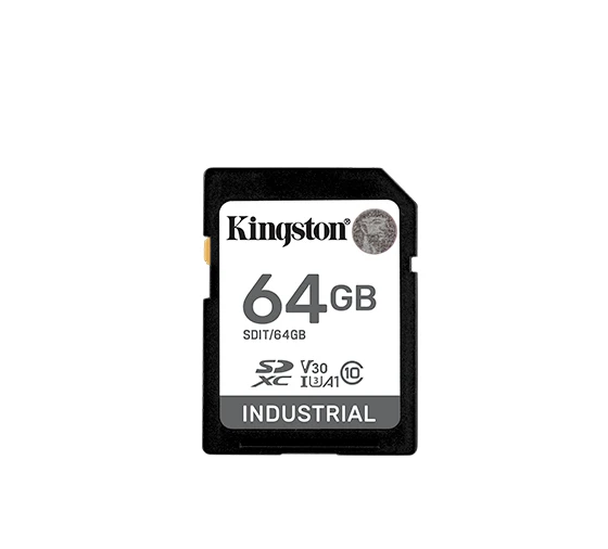 Atminties kortelė „Kingston Industrial SDXC“ 64 GB, 10 klasės, A1, pSLC