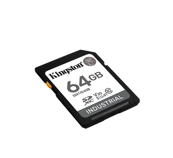 Atminties kortelė „Kingston Industrial SDXC“ 64 GB, 10 klasės, A1, pSLC
