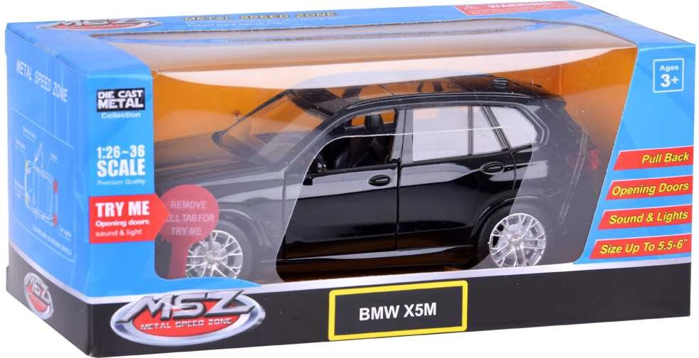Jokomisiada Kolekcinis modelis BMW X5M metalinis automobilis su šviesomis ir garsu ZA5050
