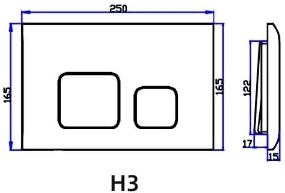 Komplektas: pakabinamas klozetas AGAT CER.MI.AGAT.TOR, lėtai nusileidžiantis dangtis, rėmas SLIM STEL.WC, baltas mygtukas Baltas FLUSH PLATE H3