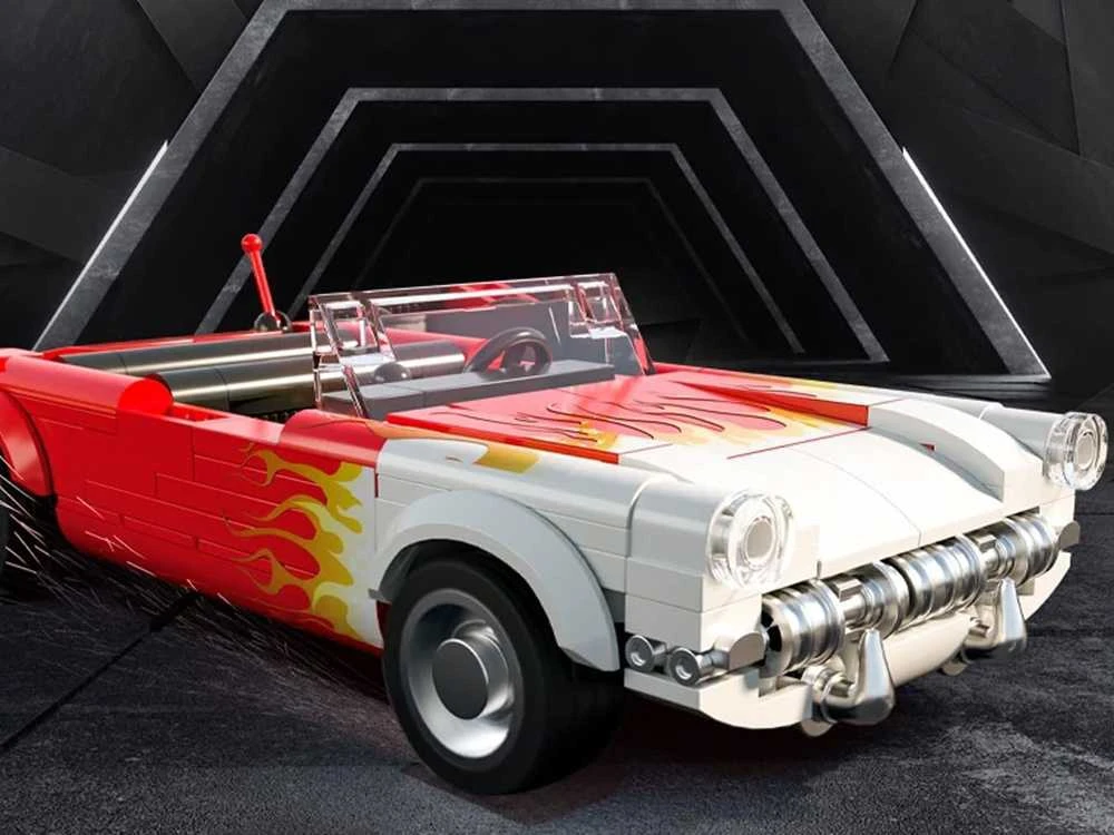 Jokomisiada Konstrukcijos kaladėlės automobilio klasikinis hot rod rodsteris 249ele ZA5817