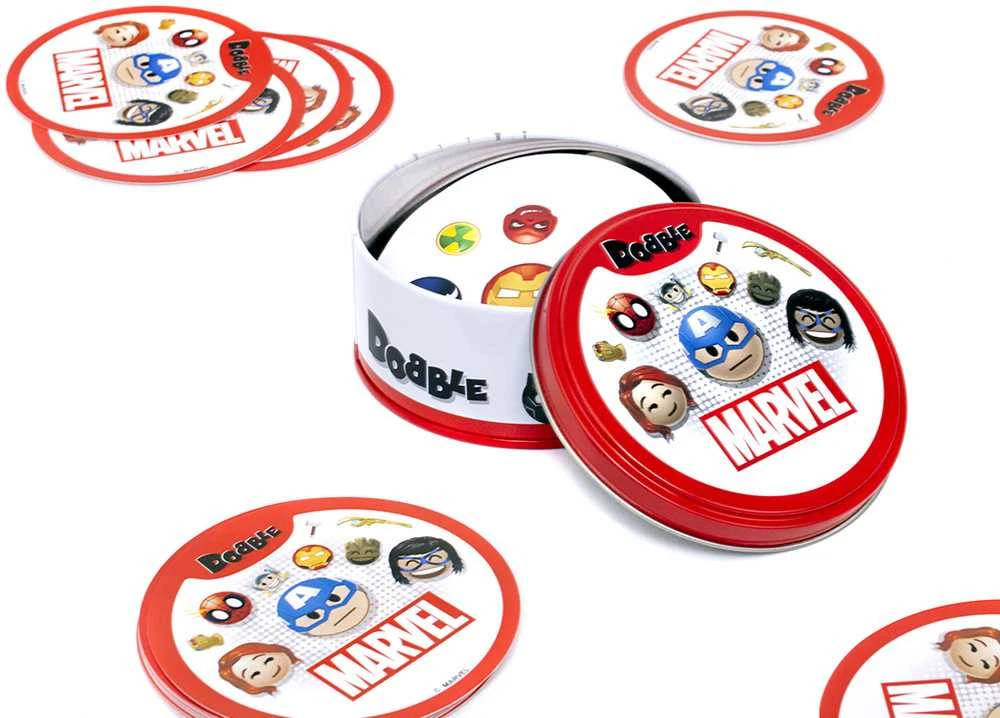 Kortų žaidimas „Rebel Dobble Marvel Emoji“ – apvalios žaidimo kortelės GR0773