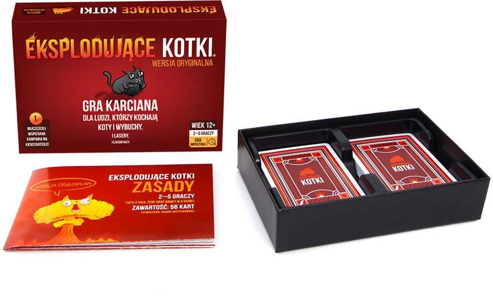 Rebel Sukilėlių vakarėlio kortų žaidimas „Exploding Kittens 12+“ GR0748