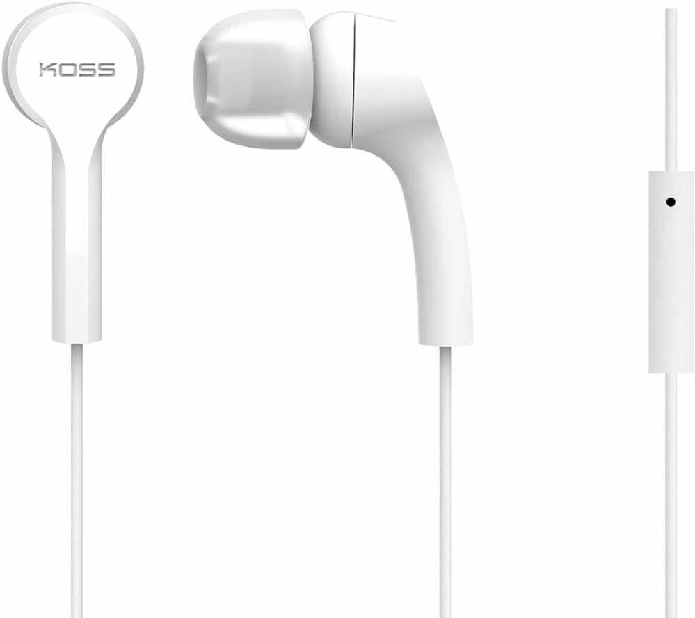 Koss | Ausinės | KEB9iW | su laidu | į ausis įkišamos | Mikrofonas | Baltas