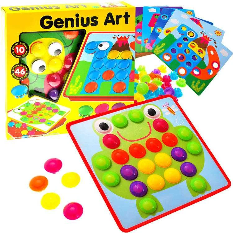 Dėlionė Jokomisiada Creative Montessori mosaic button puzzle - pin pictures ZA1706