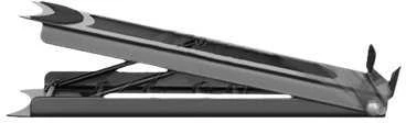 DIGITUS DA-90368 Foldable Steel Nešiojamas kompiuteris/Planšetė from 10 to 15 Stand adjustable juodas