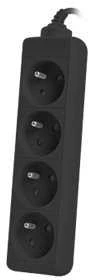 LANBERG PS0-04E-0150-BK 1.5M Juodas 4X 230V Lanter EXTENSION PL. CABLE FROM FULL COPPER