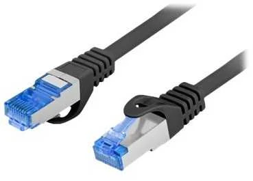 LANBERG patchcord cat.6A FTP LSZH CCA 1m juodas