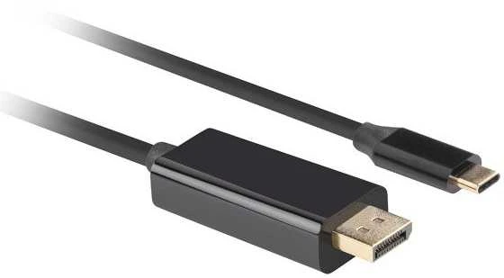 Lanberg USB-C į DisplayPort kabelis, 1,8 m 4K/60Hz, Juodas | Lanberg | USB-C į DisplayPort kabelis | CA-CMDP-10CU-0018-BK | Juodas | 1,8 m