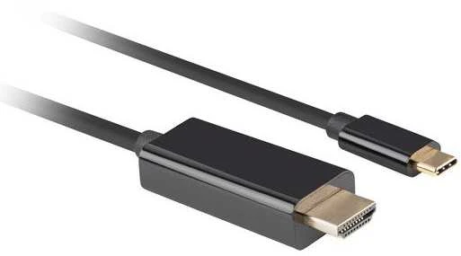 Lanberg USB-C į HDMI kabelis, 1,8 m 4K/60Hz, Juodas | Lanberg | USB-C į HDMI kabelis | CA-CMHD-10CU-0018-BK | Juodas | 1,8 m