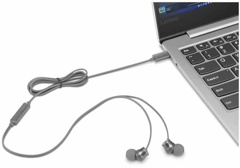 „Lenovo“ | 300 USB-C į ausis įdedamos ausinės | GXD1J77353