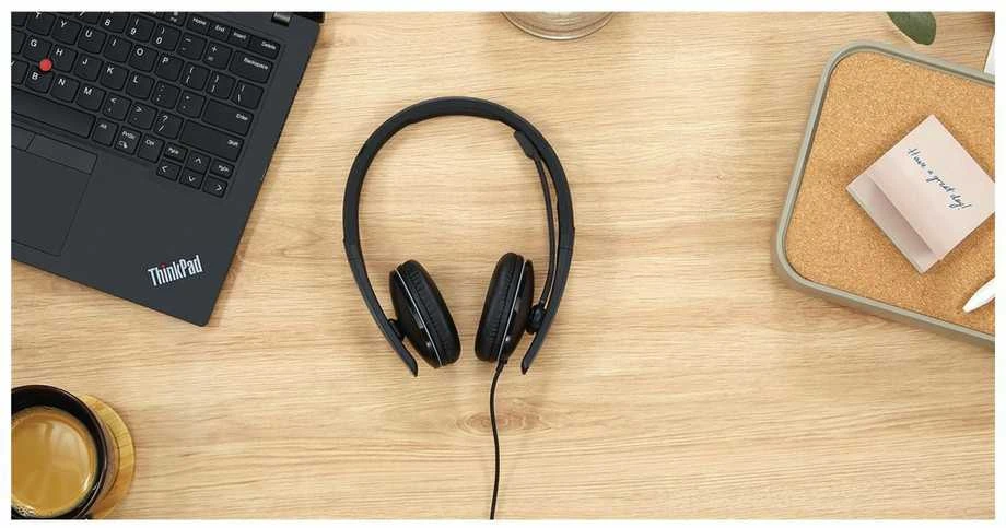 Ausinės Lenovo Wired ANC Headset Gen 2 (Teams) | 4XD1M45627 | su laidu | juodos
