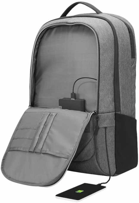 Lenovo | Essential | Business Casual 17-inch Backpack (Vanduo-repellent fabric) | Tinka iki 17 " | Backpack | Atsparus vandeniui | Charcoal Pilkas