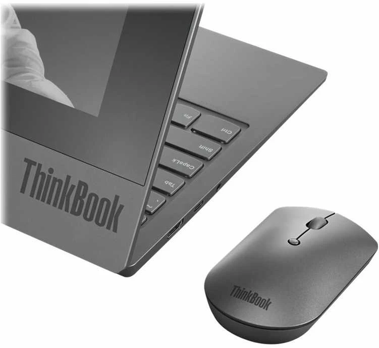Pelė Lenovo ThinkBook Bluetooth Silent Mouse, Pilkos spalvos